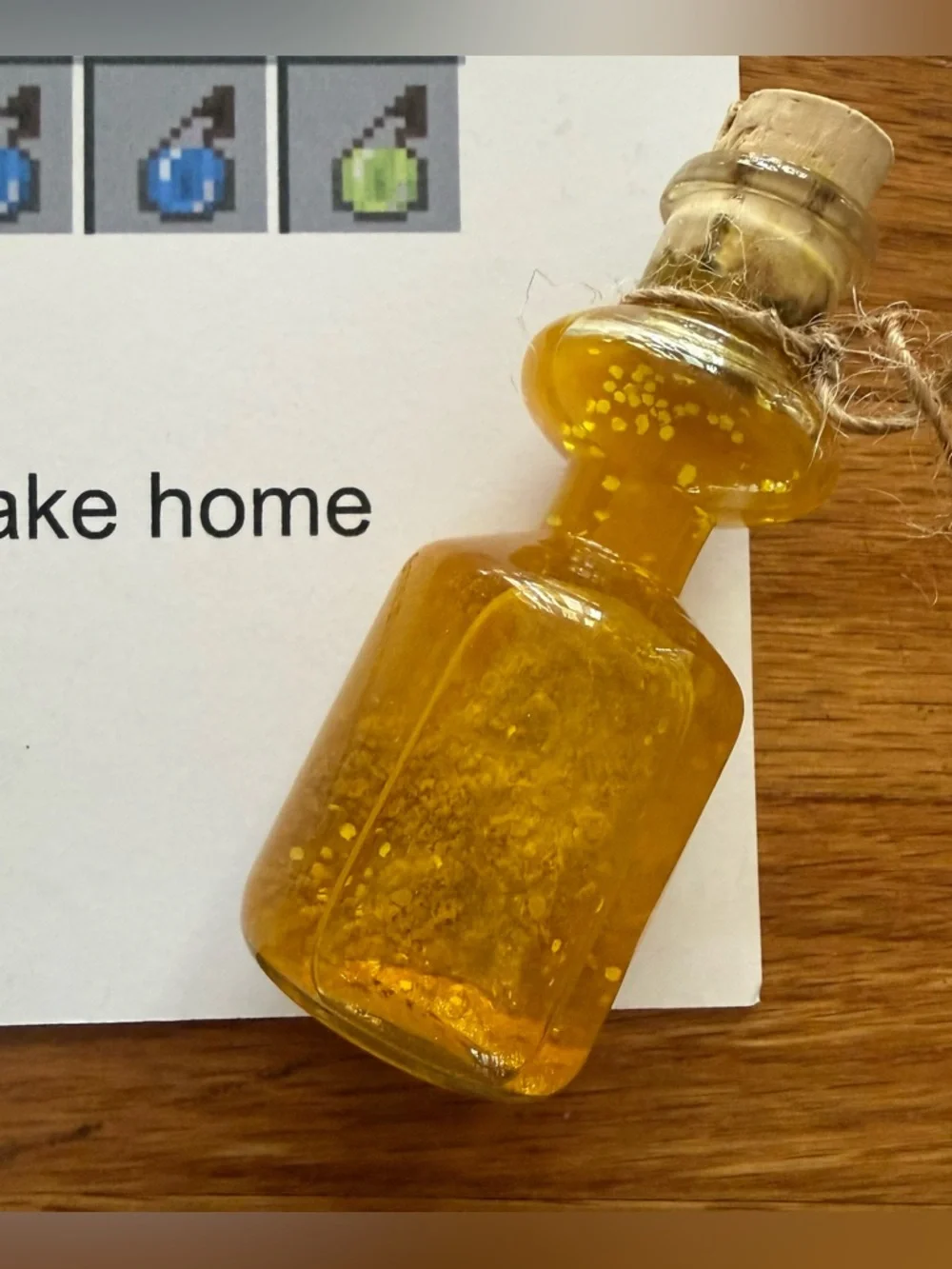 Minecraft Potion Bottle Glass Apothecary Craft Birthday Party Activity Cork Set